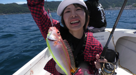 サバ連発のあとにイトヨリダイをGETです！…